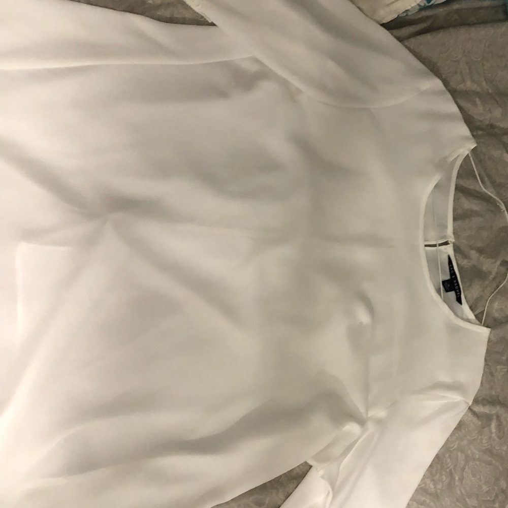 White Blouse with beautiful designed bell sleeves